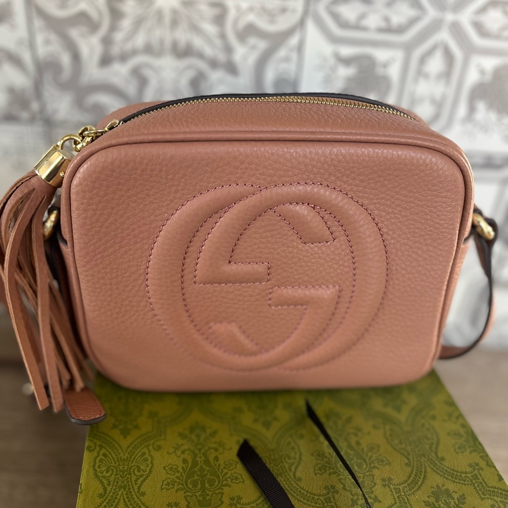 Tan Crossbody Bag with Structured Design